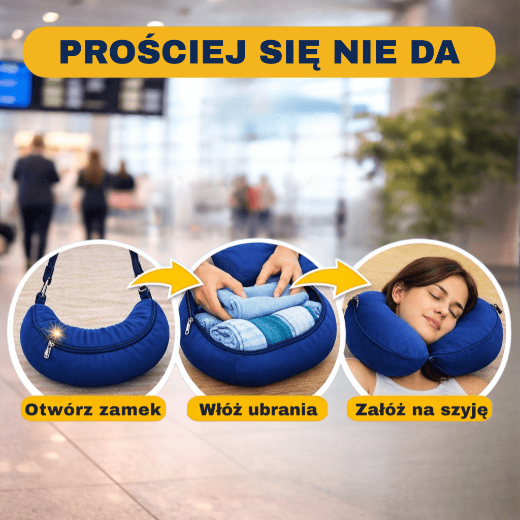FlyPack – poduszka podróżna na ubrania