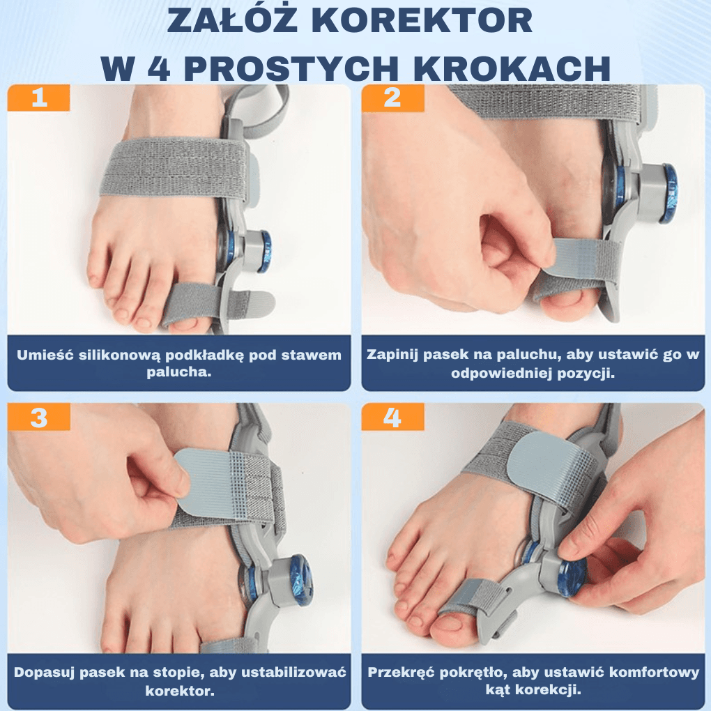 HalluCare - korektor haluksów 
(jedna sztuka)