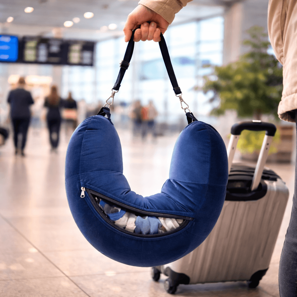 FlyPack – poduszka podróżna na ubrania